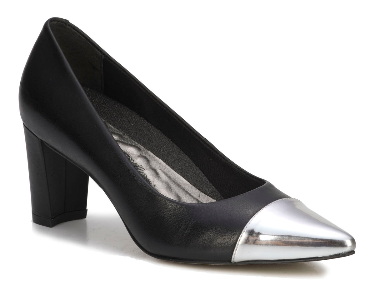#Color_Black/SIlver Leather