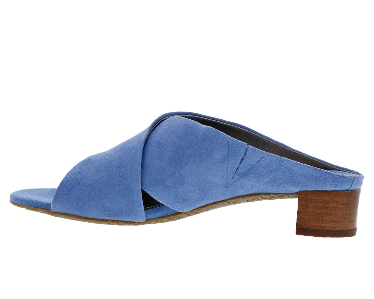 #Color_Blue Suede Leather