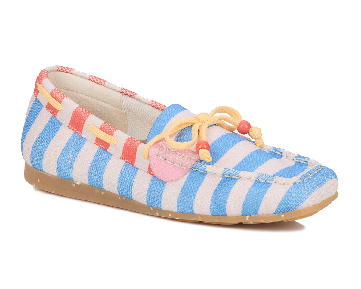 #Color_Blue Stripe Multi Knit