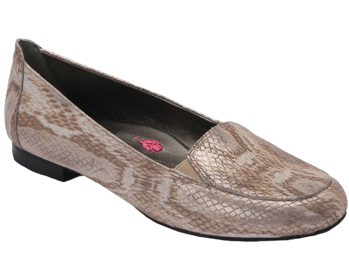 #Color_Gold Snake Print Leather
