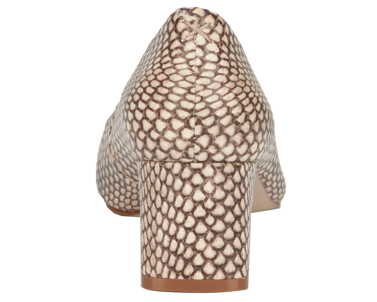 #Color_Roccia Snake Print Leather