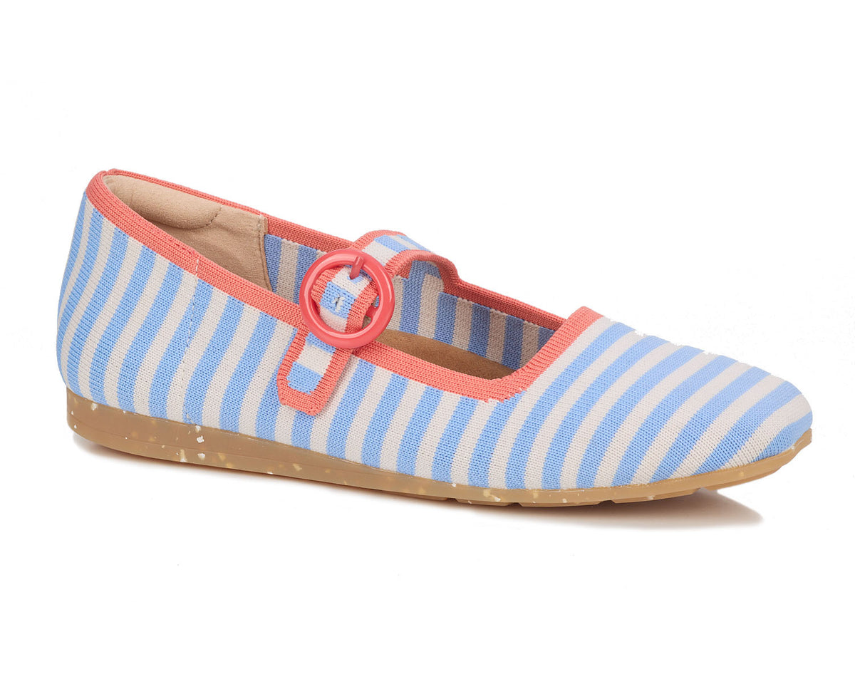 #Color_Blue Stripe Multi Knit
