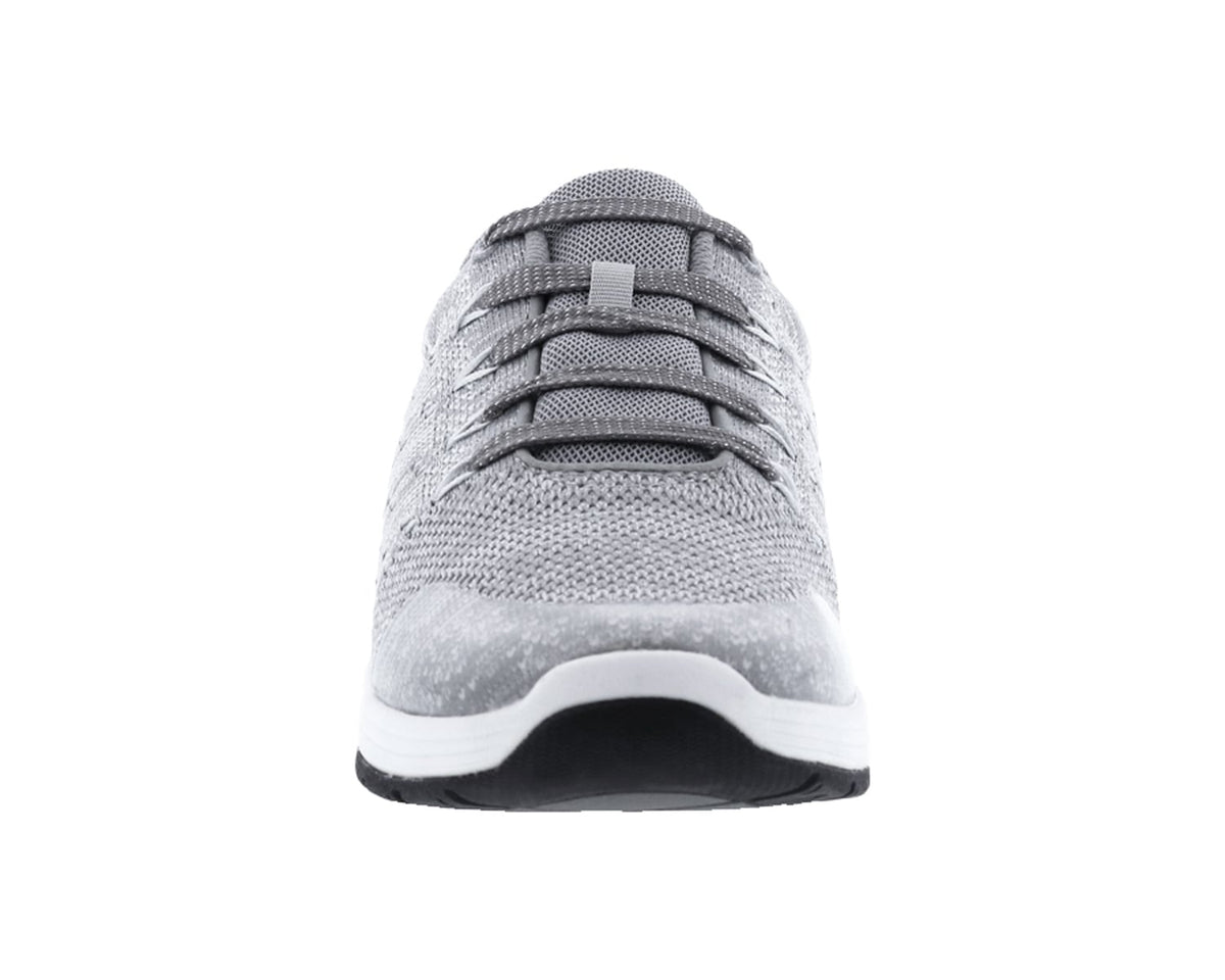 #Color_Grey/White Stretch Knit Fabric