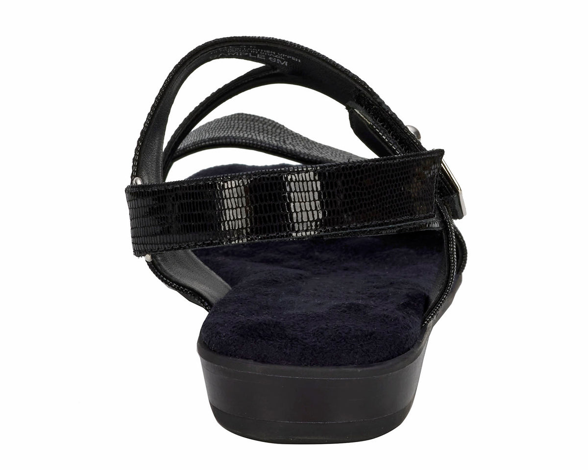 #Color_Black Patent Lizard Print Leather