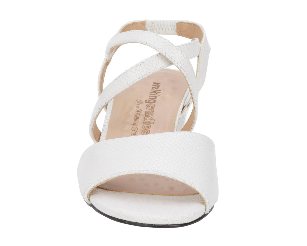 #Color_White Snake Print Leather