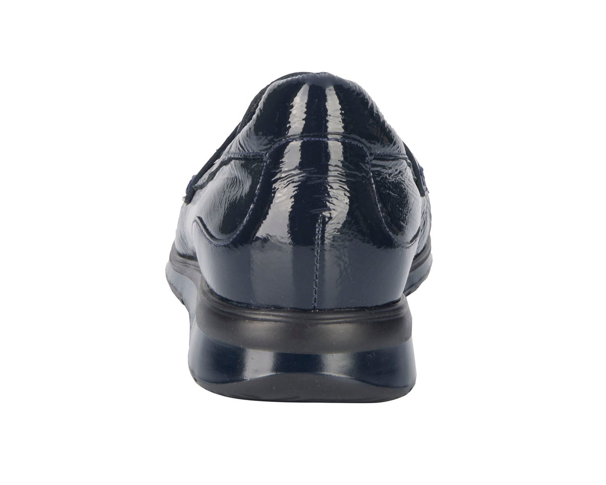 #Color_Navy Crinkle Patent