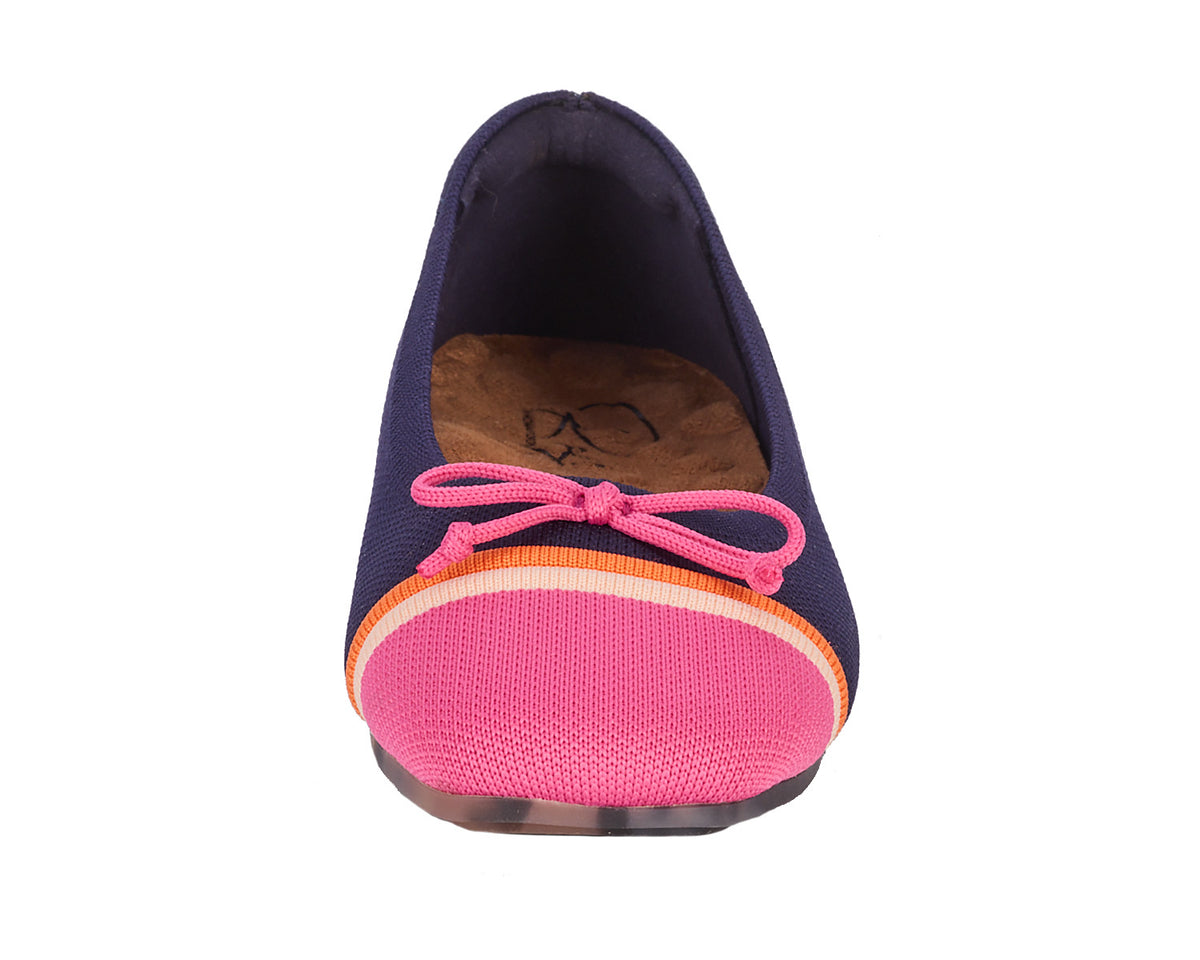 #Color_Navy/Pink Multi Knit