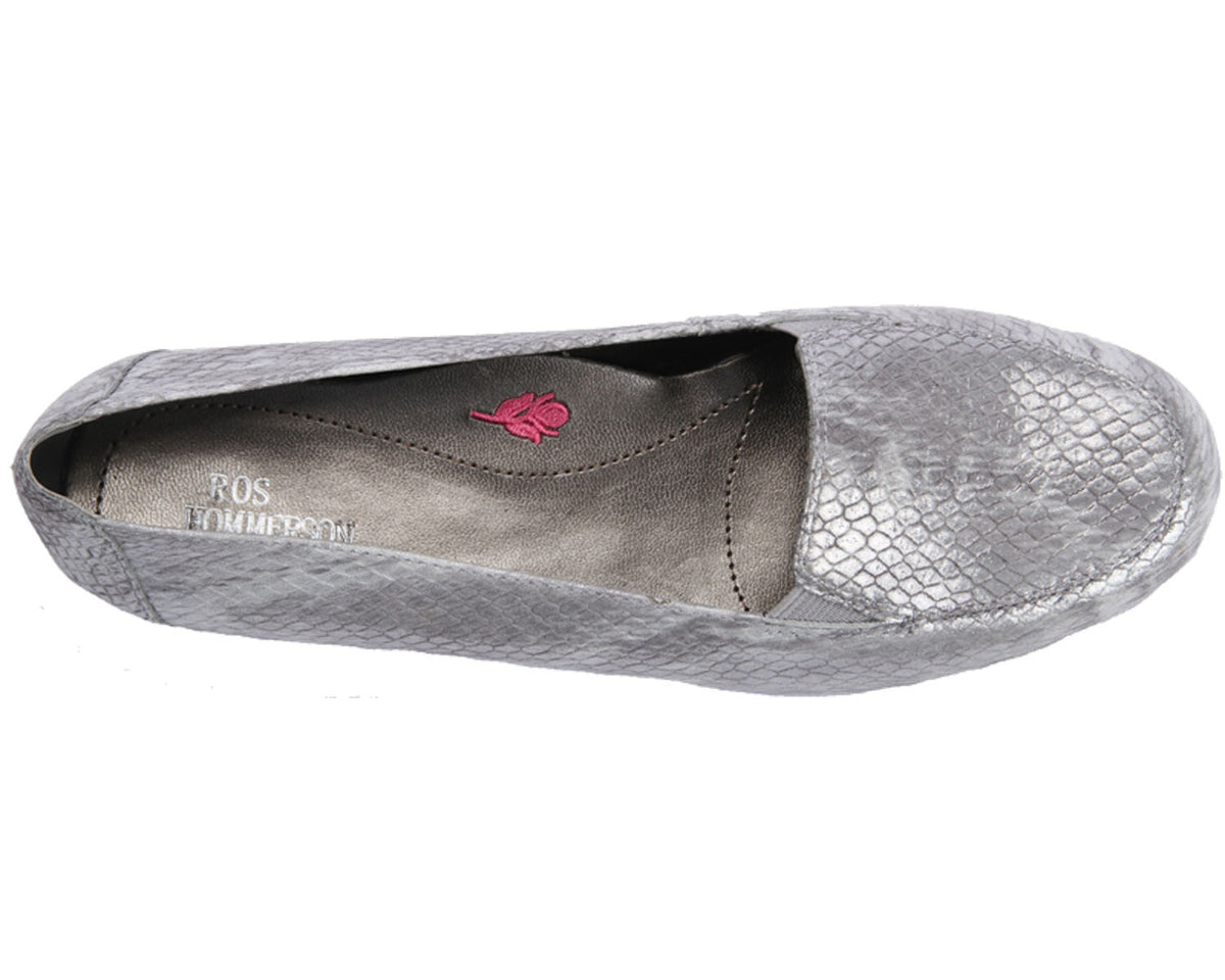 #Color_Silver Snake Print Leather