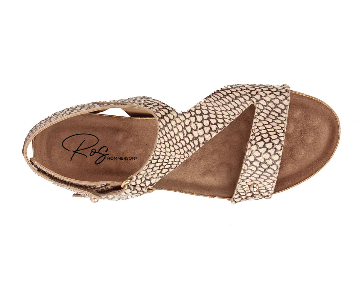 #Color_Roccia Snake Print Leather