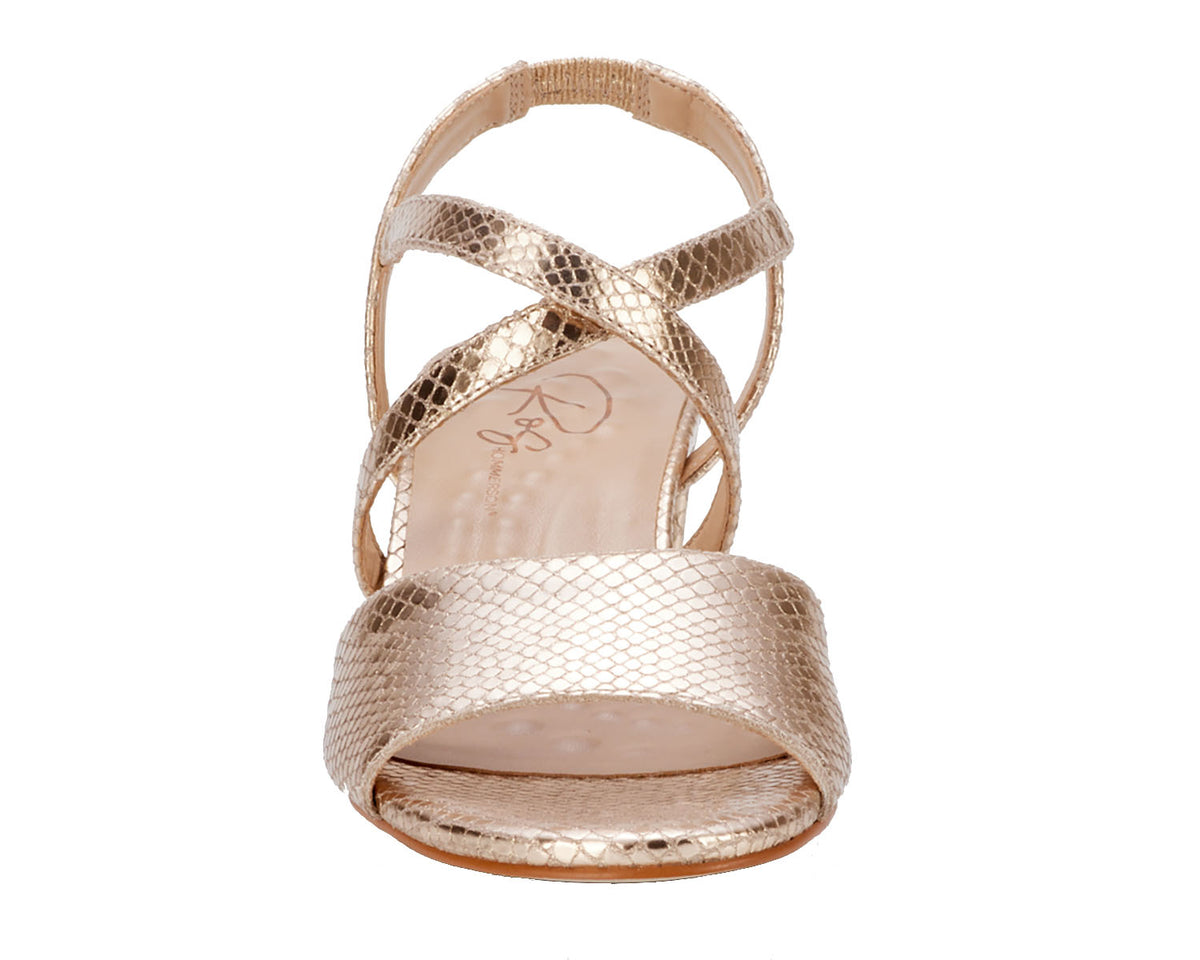 #Color_Gold Snake Print Leather