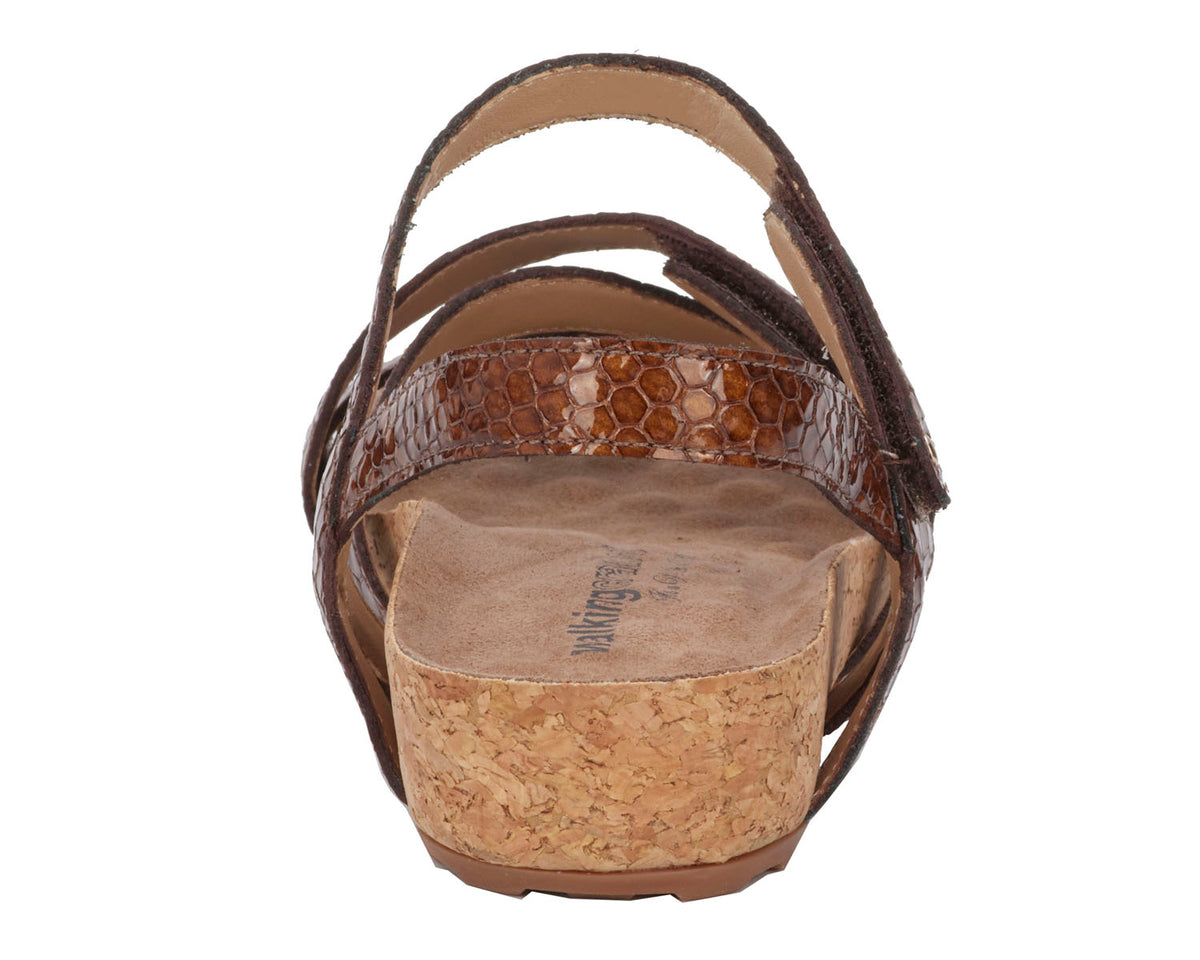 #Color_Nutmeg Snake Print Patent