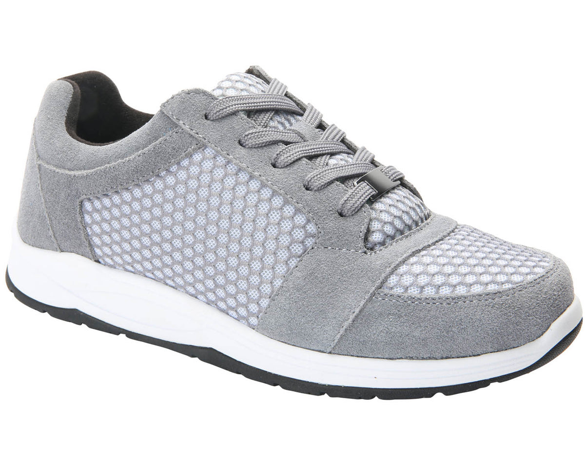 #Color_Grey Suede/White Mesh