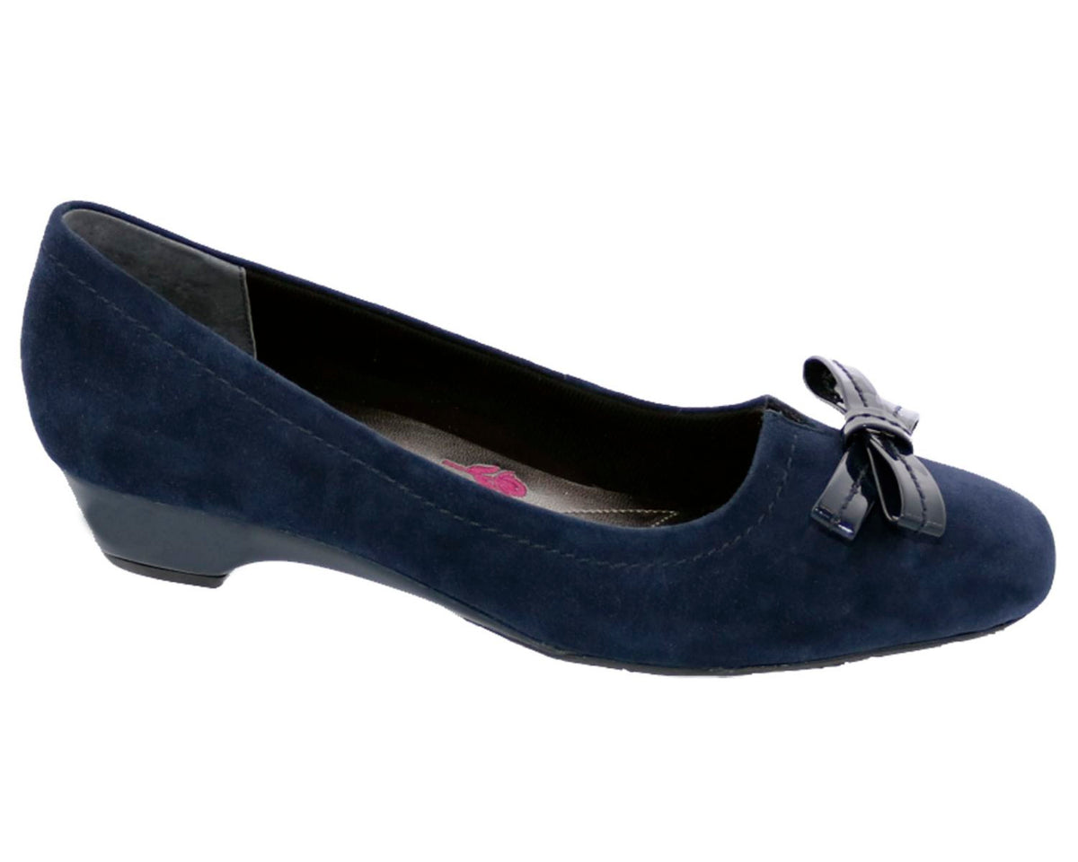 #Color_Navy Suede Leather