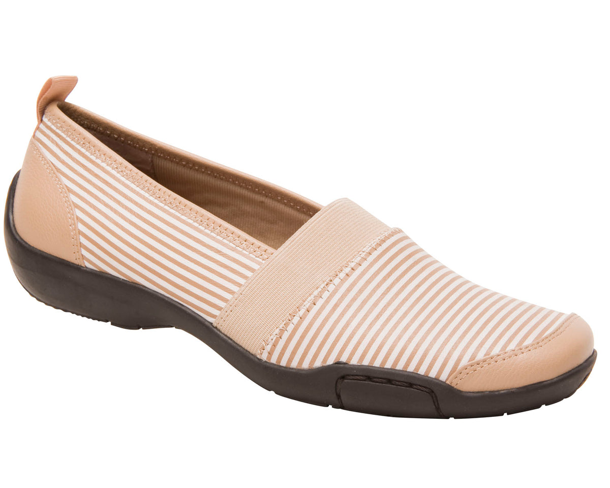 #Color_Taupe/White Stripe Leather