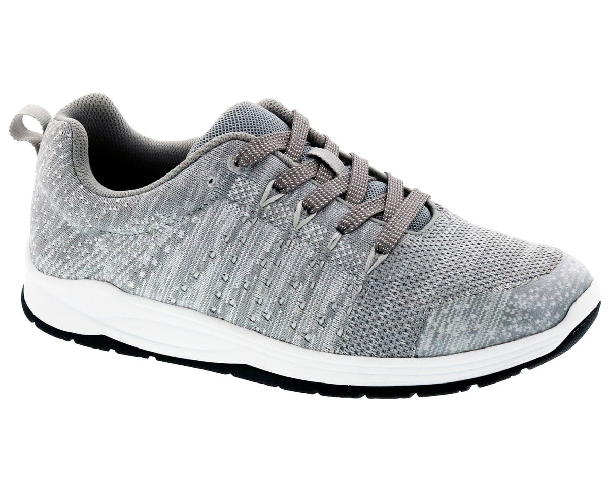 #Color_Grey/White Stretch Knit Fabric