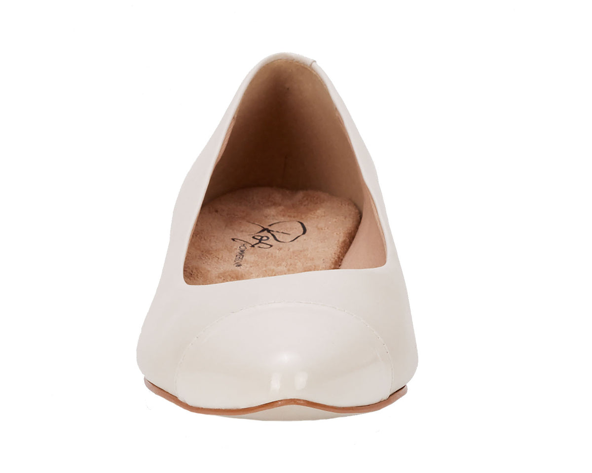 #Color_Ivory Leather/ Patent