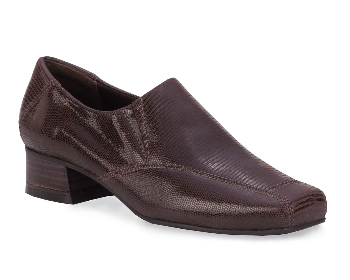 #Color_Brown Lizard Print Leather