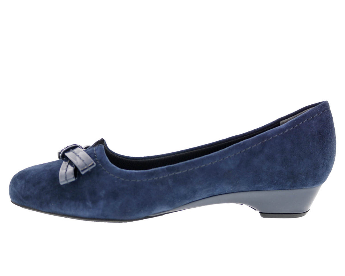#Color_Navy Suede Leather