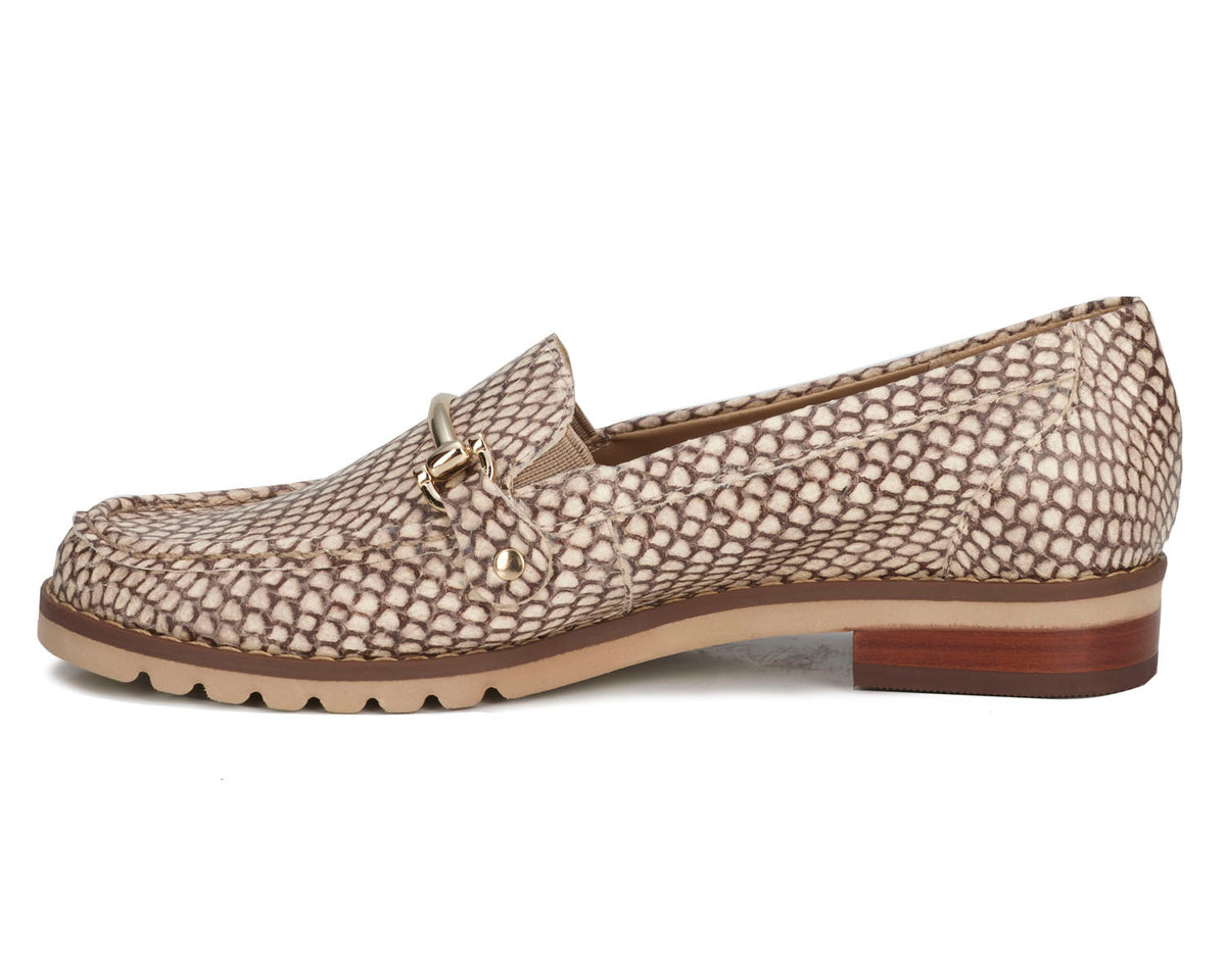 #Color_Roccia Snake Print Leather