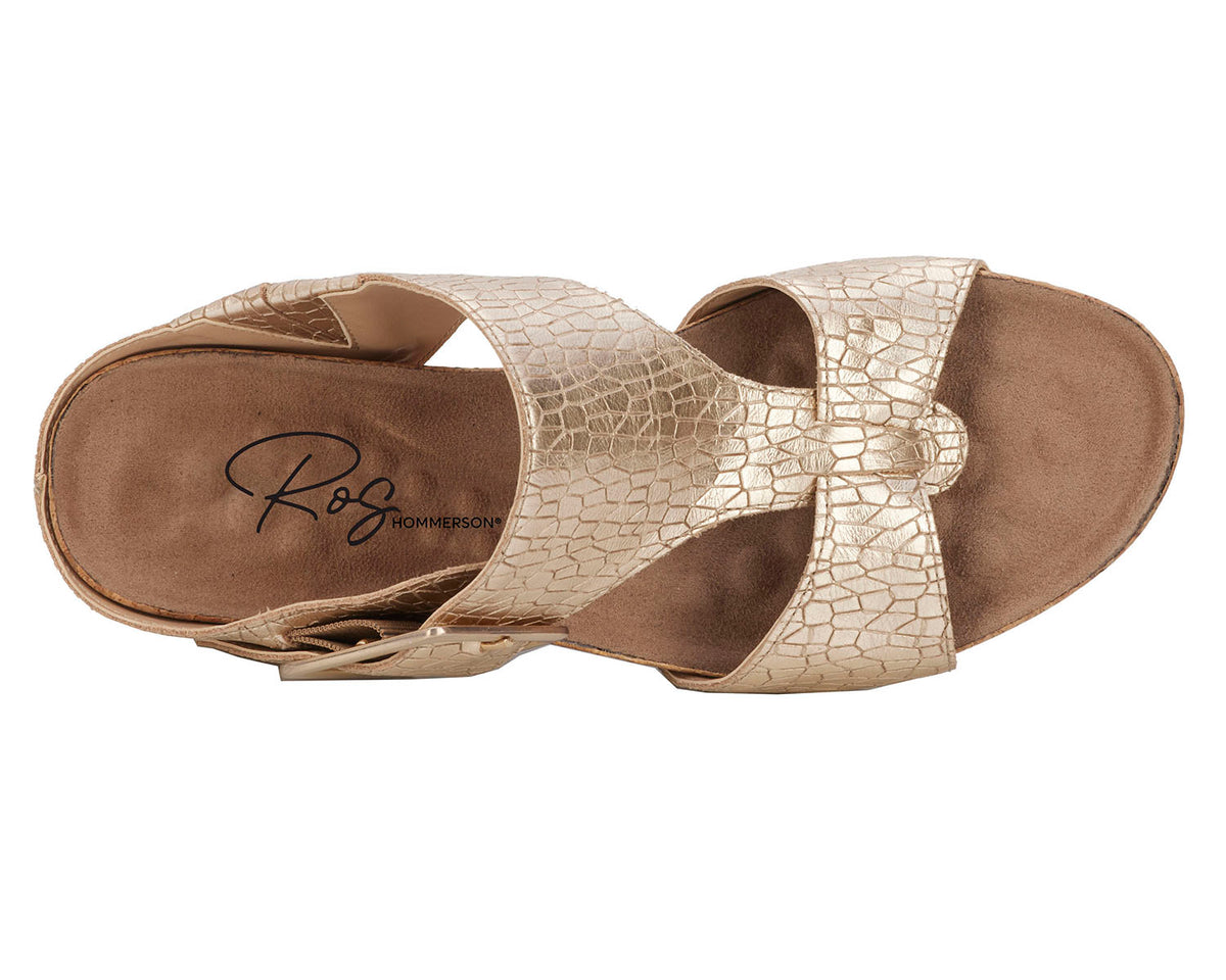 #Color_Gold Metallic Crackle Leather
