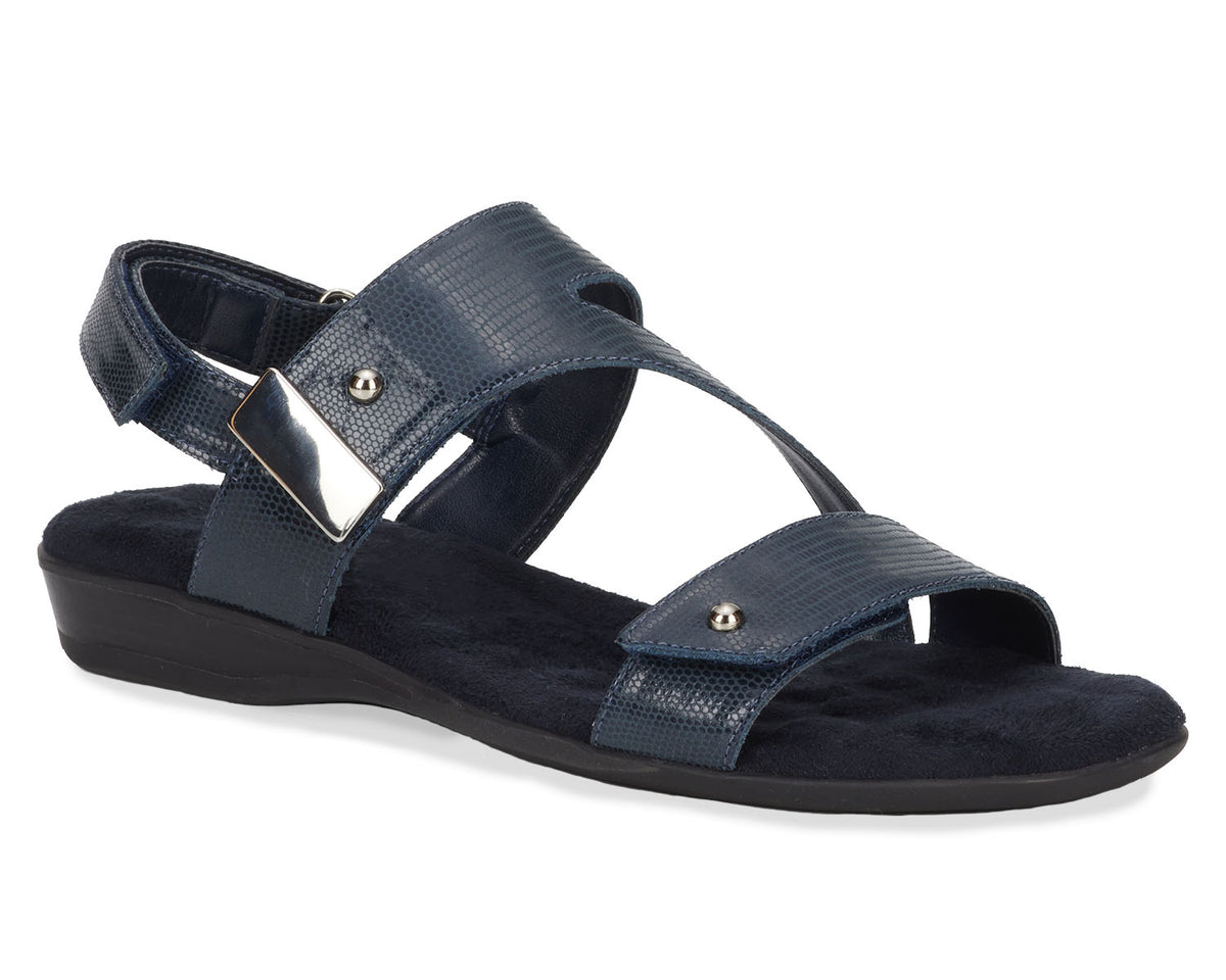 #Color_Navy Lizard Print Patent Leather