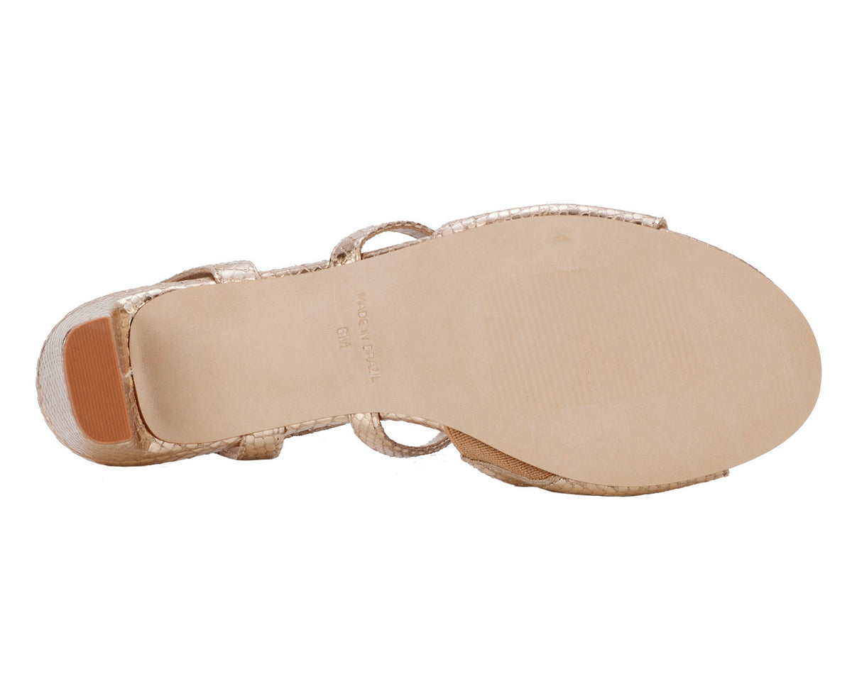#Color_Gold Snake Print Leather